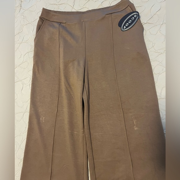Scoop Womens Ultimate Scubaknit Seamed Sweatpants Color Mushroom XL (0552) - Picture 9 of 11